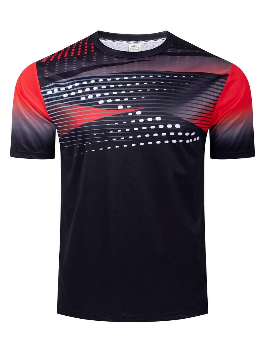 Camiseta de fútbol para hombre estilo Blokecore, camiseta de local | Parte superior deportiva de entrenamiento de fútbol transpirable y de secado rápido - Multicolor - Ver 1