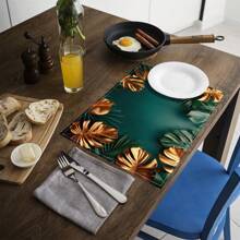 1/4/6/8/12 piezas Manteles individuales con estampado lavable, manteles protectores adecuados para comedor interior y exterior, ideales para fiestas, fiestas y decoración de mesa de cocina