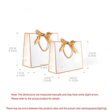 5pcs Minimalist Black & White Bowknot Shopping Bag, Gift Bag, Large Horizontal Frame White Card Gift Wrapping Paper Bag For Clothes, Cosmetics