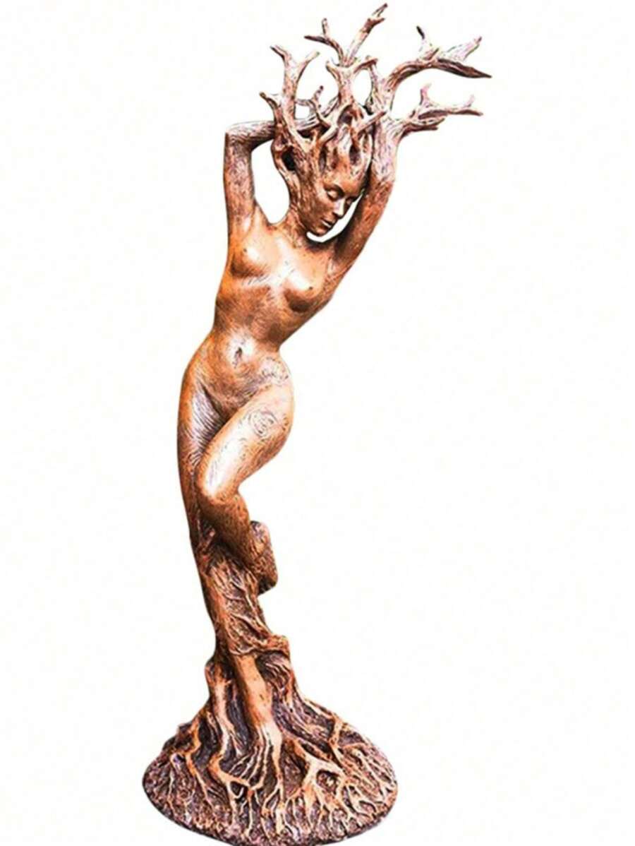 1pc Resin Figurine Forest Goddess Statue Resin Decor Craft
