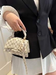 Mini Square Bag, Elegant And Fashionable Handbag, Versatile Shoulder/Crossbody Bag For Women