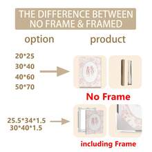 1 Canvas Hanging Picture With Frame For Easy Hanging, Baby Essentials, Baby, Pink Vintage Ballet Wall Decor, Girls Nursery Decor, Ballerina Wall Decor, Pink Bow Ballet Print, Pastel Pink - Multicolor - View 3