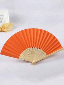 1PC Hollow Out Wooden Fan Plain Foldable Paper Cover Fan DIY Bamboo Portable Summer Accessory, Hand Fan Folding Folding Hand Fan Wedding Personalized Fsahion Fans Party Decor, Art Craft Home Ornaments Gifts Wedding Gifts For Guests, Birthday Party Decorative Fans, Mother's Day Spring Easter Gift, Party Performance Photo Props, For Home Room Living Room Office Decor (Random Number Of Fan Skeleton Roots)