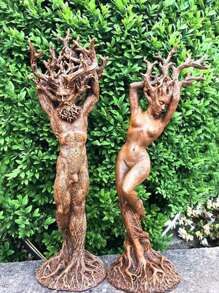 1pc Resin Figurine Forest Goddess Statue Resin Decor Craft