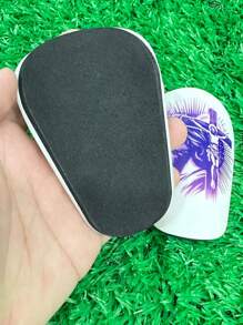 1 par de espinilleras de fútbol mini de 10x6cm con forro de EVA y versión de entrenamiento anti-protección de PBT