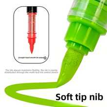 24/72/240 色丙烯颜料马克笔画笔织物岩石画笔石材陶瓷玻璃画布木工学校美术用品文具，毕业派对装饰用丙烯马克笔，母亲节礼物 - 软毛刷头可堆叠刷子，光滑涂鸦办公用品，多表面绘图工具