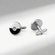 4 Pair Multi-Color Wooden Twist Brass Cufflinks, Men's Gift Box, All Season - Multicolor - View 3