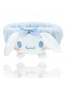 Sanrio 1pc Hello Kitty Kawaii Spa Headband - Soft Fluffy Hair Band For Women, Cute Makeup Headband For Skincare, Washing, Party & Shower (Sanrio Collection)