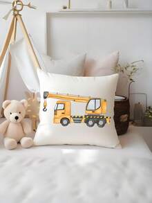 Custom Kid's Crane Pillowcase - Double-Sided Printed, Personalised With Photo/Text/Name, Decorative Throw Pillowcases, Personalized Cushion Covers, Ideal Children's Gift & Birthday Present - Multicolor - View 4