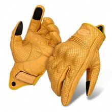 Motorcycle Gloves PU Leather Motorbike Gloves Riding Protection Touch Screen Gloves Motocross Moto Racing Biker Anti Fall Glove Vintage Bicycle Racing Protector Motorcycle Accessories Riding Essentials For Women Men Rider Gifts - Multicolor - View 18