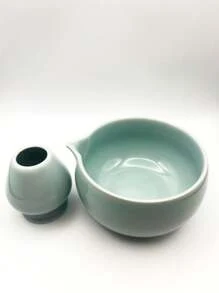 2er-Set minimalistische keramische Matcha-Schalen mit Rissenmuster, 500ml Fassungsvermögen, leicht zu reinigen, für den Familiengebrauch geeignet, japanischer Stil