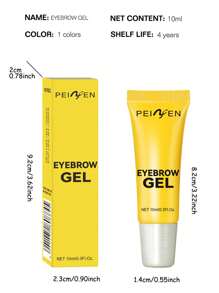 1 pieza Gel para cejas 4D de larga duración, gel fijador de cejas ligero y resistente al agua con hasta 24 horas de fijación, fórmula transparente de larga duración