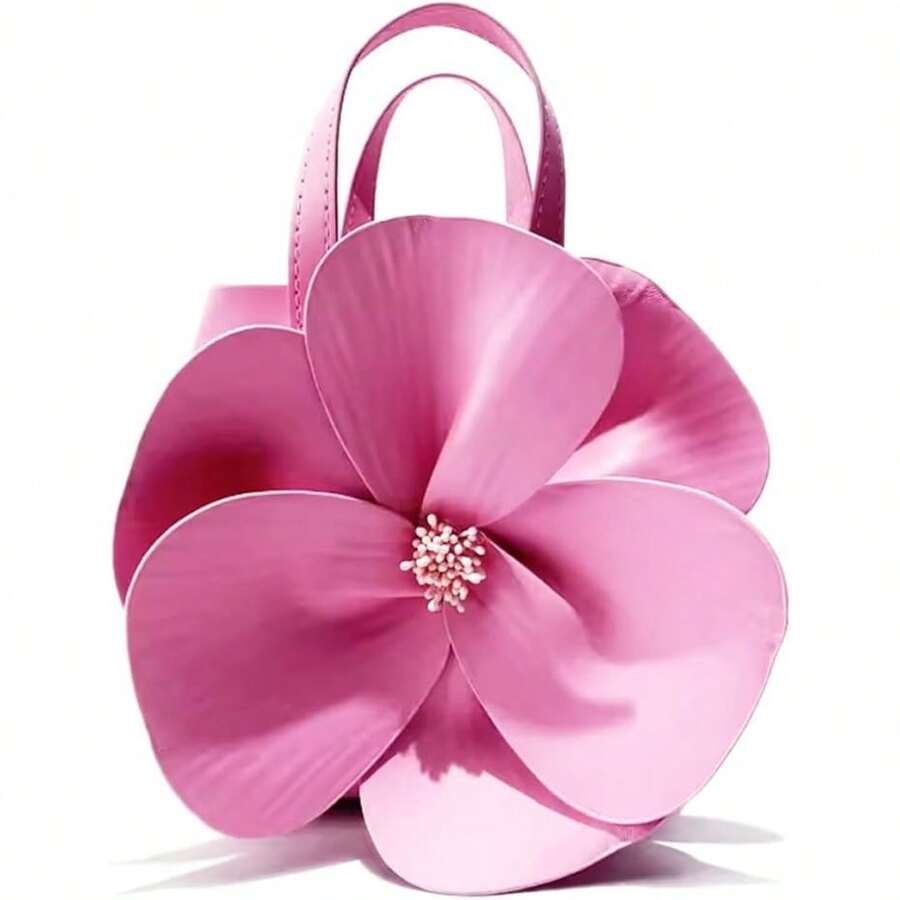 Mini Flower Evening Purse Floral Clutch Purses For Women PU Leather ...