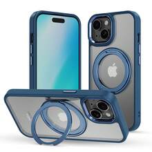 M MYBAT PRO RingRound 360° Kickstand Case W/ Magnetic For Apple I Phone 13/I Phone 16e/ 14/ 16/ 15/ 16 Plus/ 16 Pro/ 16 Pro Max, Compatible With MagSafe - Blue - 藍色 - 查看 2
