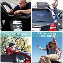 1 件可折叠车门踏板，带安全锤和防滑轮，耐用铝合金，多功能通用踏板，车顶框架挂钩，踏板协助登上车顶 - 彩色 - 查看 7