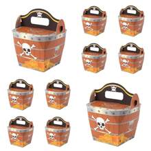 5/10/20 szt. Skrzynia skarbów pirackich Czaszka Pudełka prezentowe, Pudełka prezentowe skarbów, Organizer do przechowywania wypieków, Dekoracja biurka, Przechowywanie na biurku, Pudełko prezentowe na kampus