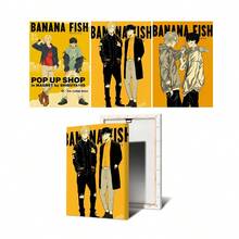 1 幅无框香蕉鱼动漫海报，BL 情侣纸质墙艺术海报，帆布卧室和客厅复古绘画装饰画情人节限量版