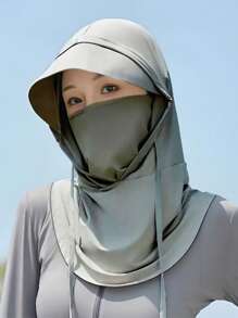 1 Piece Face Mask, Hat, & Arm Sleeve Set, Neck Protective Gear For Outdoor Activities Like Hiking, Climbing, Fishing, Cycling Ski Masks