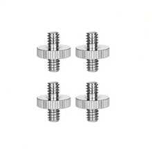 4/10 件相机螺丝适配器套装，3 件 1/4 英寸和 3 件 1/4 英寸至 3/8 英寸以及 4 件 1/4 英寸-20 母头至 3/8 英寸-16 公头三脚架螺纹适配器，3/8 至 1/4 三脚架，适用于数码相机、三脚架和单反相机