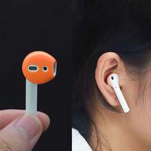 2/4pcs 4/8sets Super Thin Anti-Slip Silicone Earphone Cover, Compatible With Apple 1/2