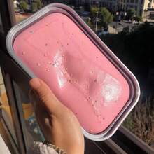 1个Squishy慢回弹盒子仿真面包蛋糕揉面音乐超大超厚湿软手感吸手指吐司 - 彩色 - 查看 9