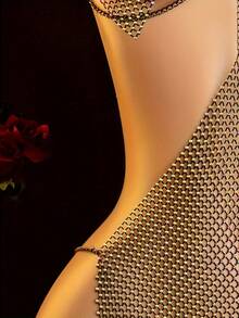 Sexy Lingerie, Sparkling Diamond Dress, Passionate Battle Robe In Bed, Women's Seductive Dress