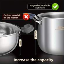Heavy Duty SUS304 Stainless Steel 3-Tier Steamer Pot, Cooking Pot, Stockpot, Large Capacity, Multi-Function Cookware For Home Kitchen