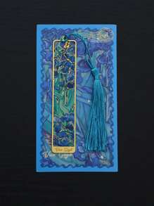 1 Metal Bookmark With Tassels, Gold Hollow Bookmark, Van Gogh Oil Painting Themed Bookmark, Reading Accessory Gift, Suitable For Book Lovers, Writers, Readers, Students, Teenagers, Men, Women, And Adults. This Is The Perfect Gift For Family Or Friends. Back To School Supplies