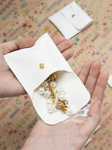 1pc/2pcs Random Color Portable Jewelry Storage Bag Back To School - Multicolor - View 7