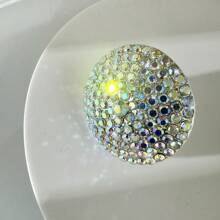 LuxstyWear New Arrival Premium Oversized Rhinestone Adjustable Ring, Colorful Square-Shaped Diamond Fashion Ring For Women
