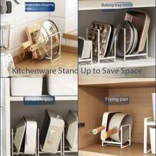 A Black And White Simple And Fresh Kitchen Plate, Dining Plate, Tableware, Dish, Dish Drain Storage Rack, Household Sorting Plate, Dish Tableware, Bowl, Plate, Cabinet Built-In Rack, Kitchen Plate Drain Rack, Dish Rack, Dish Storage Rack, Household 1PC