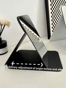 1PC Foldable Makeup Mirror, Dressing Table Makeup Mirror, Convenient Storage And Space Saving, Suitable For Bathroom, Student Dormitories, Dressing Table Bathroom Accessories Home Bathroom Decor Fall Decor Makeup Organizer Back To School