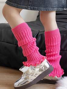 1 双 Y2K 女童暖腿套，透气舒适儿童暖腿套，秋冬款 - 彩色 - 查看 7