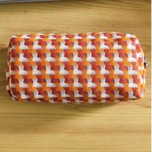 Japanese-Style Woven Pencil Case Bag Makeup Bag Storage Bag-Minimalist Large Capacity Stationery Organizer, Back To School
