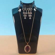 1 pièce/2 pièces/3 pièces Support d'affichage de bijoux en acrylique, boucles d'oreilles, bracelets, colliers, pendentifs et porte-bijoux, plusieurs couleurs disponibles