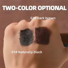 持久防水眉毛染色凝胶 - 自然妆容，黑色和棕色色调，易撕配方，完美眼妆 - 彩色 - 查看 10