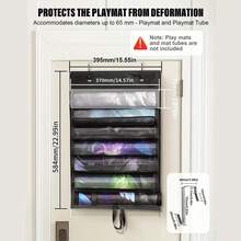 Túi đựng thảm chơi TCG 12+1/6+1 khe - Hộp đựng bằng polyester bền chắc có tay áo bằng nhựa trong suốt, thiết kế treo cửa tiết kiệm không gian, món quà hoàn hảo cho game thủ - Nhiều màu - Xem 1