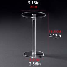 1 件/3 件透明亚克力圆形展示架，适用于收藏品、化妆品、香水、珠宝、手表 - 彩色 - 查看 8