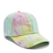 Tie-Dye Gradient Baseball Cap Sun Hat Adjustable Fashionable Sunshade Cap Sunscreen Hats For Men Women