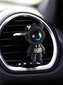 Astronaut Lightning Bear Designed Car Air Freshener, Car Vent Air Freshener Diffuser Clip, Car Vent Decorative Clip, Car Interior Decor Accessories