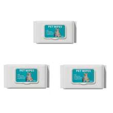80 Sheets Pet Wet Wipes, Disposable Cleaning Wipes For Dogs And Cats