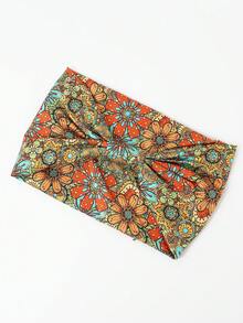 1 Băng đô xoắn họa tiết hoa mới, Băng đô thể thao thấm mồ hôi dùng cho Yoga, Chạy bộ, Thời trang, Băng đô Băng đô cài tóc Thu Đông Phụ kiện tóc cho phụ nữ khi đi nghỉ Khăn quàng cổ thanh lịch cho phụ nữ Băng đô quấn đầu mềm mại - Nhiều màu - Xem 4