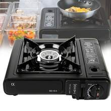 Camping Outdoor Gas Stove Cooker Portable Burner BBQ Cooking Appliance - Black - View 5