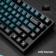 160 Keys Double Color Key Cap SA Series Green Magic Key Cap Set Is Suitable For 60%, 65%, 75%, 95% Mechanical Keyboard Key Cap - Green - View 7
