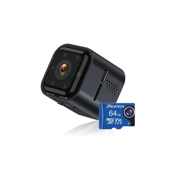 Reletech [ كاميرا أمان دوارة 360 درجة ] مراقبة منزلية/خارجية ذكية بدقة 1080P عالية / اتصال ثنائي الاتجاه / مكرفون مدمج / إضاءة رؤية ليلية / كشف إنذار / إشعار إنذار | رفع مرن / جداري ثنائي الوضع | مدمج وقابل للحمل + تسجيل فوري | رؤية ليلية تحت الأشعة تحت الحمراء + كشف حركة | حماية شاملة للمنزل والمتجر