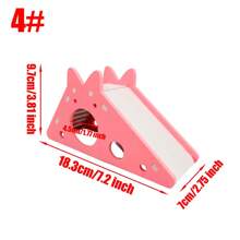 Wooden Hamster House DIY Wooden Hamster Sleeping Bed Hamster Hideout For Home Store Shop,Suitable For Small Anima