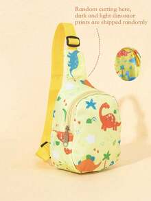 2pcs/Set Unisex Kids Cartoon Dinosaur Print Baseball Cap & Sun Hat + 1pc Dinosaur Print Sling Bag, Cute & Interesting, Suitable For Daily Wear, Outdoor, Graduation, Back To School, Children's Festival Gift - Multicolor - View 23