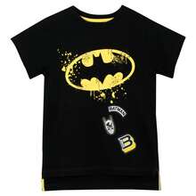 DC Comics Batman T-Shirt | Boys Batman Tshirt | Boys Superhero T-Shirt | Kids Short Sleeve Tops | Official Merchandise | Fast UK Delivery Shipping | Trusted UK Seller | Great Gift For Kids | Perfect For Book Day, Halloween, Birthdays And Christmas - Black - View 1