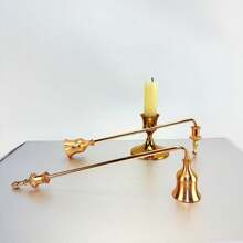 Stingător de lumânări metalic multicolor, decor pentru casă și bucătărie, accesorii pentru lumânări, instrument de parfumare cu mâner, stingător de lumânări, material metalic