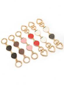 Strawberry Heart Bag Strap Extension Chain, Replacement Underarm Bag Chain, Metal Shoulder Strap Extension Accessory